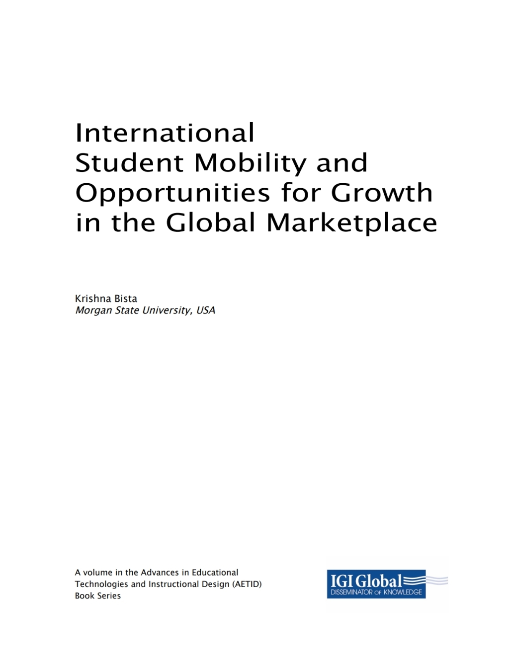 International Student Mobility and Opportunities for Growth in the Global Marketplace eBook