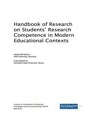 Omslagafbeelding: Handbook of Research on Students' Research Competence in Modern Educational Contexts 9781522534853