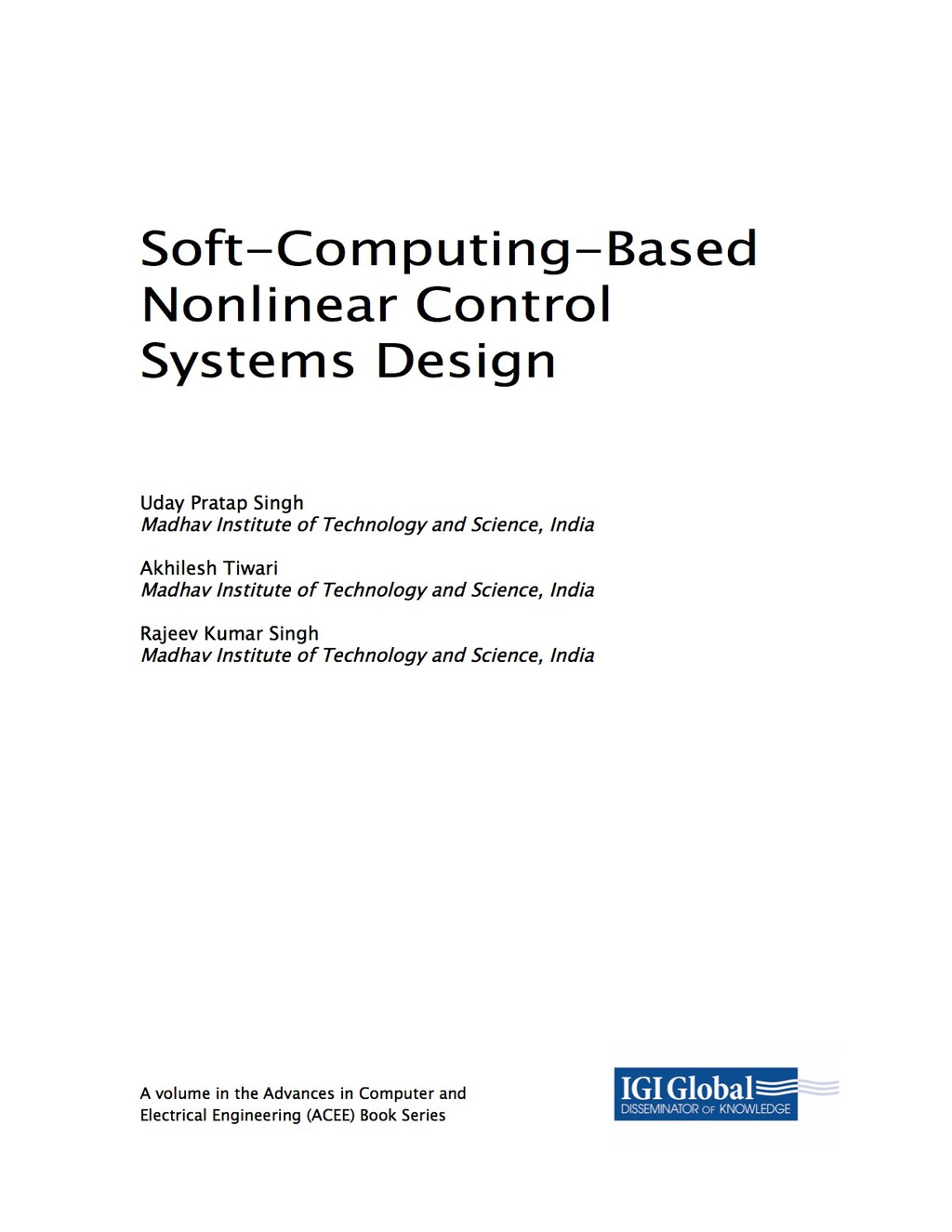 Soft-Computing-Based Nonlinear Control Systems Design (eBook)