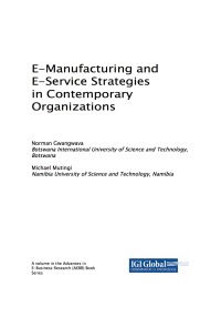 Cover image: E-Manufacturing and E-Service Strategies in Contemporary Organizations 9781522536284