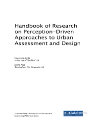 Imagen de portada: Handbook of Research on Perception-Driven Approaches to Urban Assessment and Design 9781522536376
