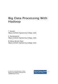 Cover image: Big Data Processing With Hadoop 9781522537908