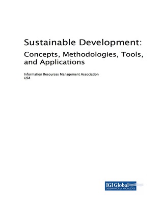 صورة الغلاف: Sustainable Development: Concepts, Methodologies, Tools, and Applications 9781522538172