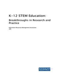 Cover image: K-12 STEM Education 9781522538325