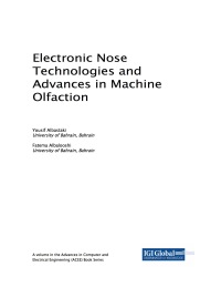 Imagen de portada: Electronic Nose Technologies and Advances in Machine Olfaction 9781522538622