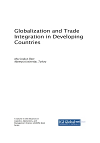 صورة الغلاف: Globalization and Trade Integration in Developing Countries 9781522540328