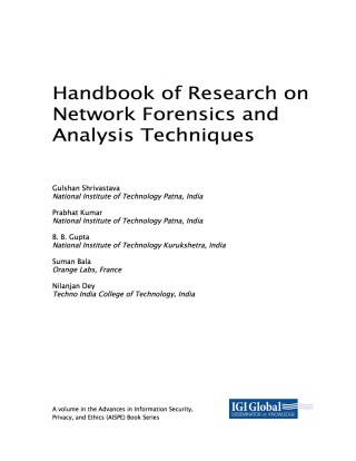 Cover image: Handbook of Research on Network Forensics and Analysis Techniques 9781522541004