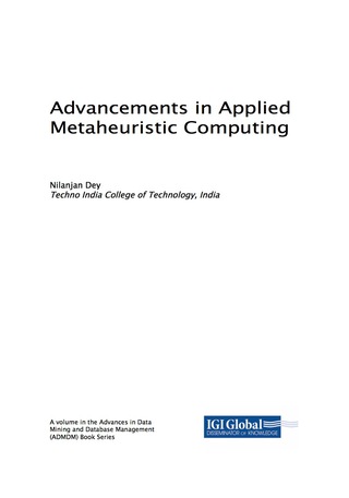 Imagen de portada: Advancements in Applied Metaheuristic Computing 9781522541516