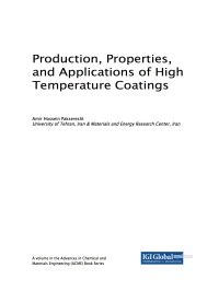 Cover image: Production, Properties, and Applications of High Temperature Coatings 9781522541943