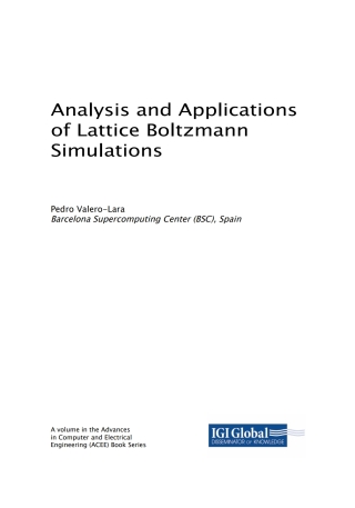 Titelbild: Analysis and Applications of Lattice Boltzmann Simulations 9781522547600
