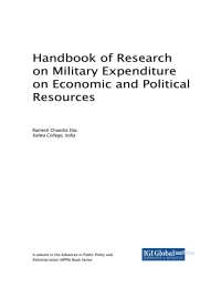 Cover image: Handbook of Research on Military Expenditure on Economic and Political Resources 9781522547785