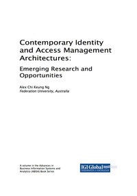 صورة الغلاف: Contemporary Identity and Access Management Architectures 9781522548287