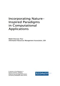 Cover image: Incorporating Nature-Inspired Paradigms in Computational Applications 9781522550204