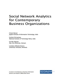 Cover image: Social Network Analytics for Contemporary Business Organizations 9781522550976