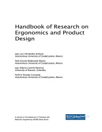 Cover image: Handbook of Research on Ergonomics and Product Design 9781522552345