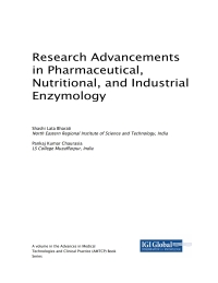 Cover image: Research Advancements in Pharmaceutical, Nutritional, and Industrial Enzymology 9781522552376