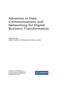 Cover image: Advances in Data Communications and Networking for Digital Business Transformation 9781522553236