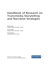 Cover image: Handbook of Research on Transmedia Storytelling and Narrative Strategies 9781522553571