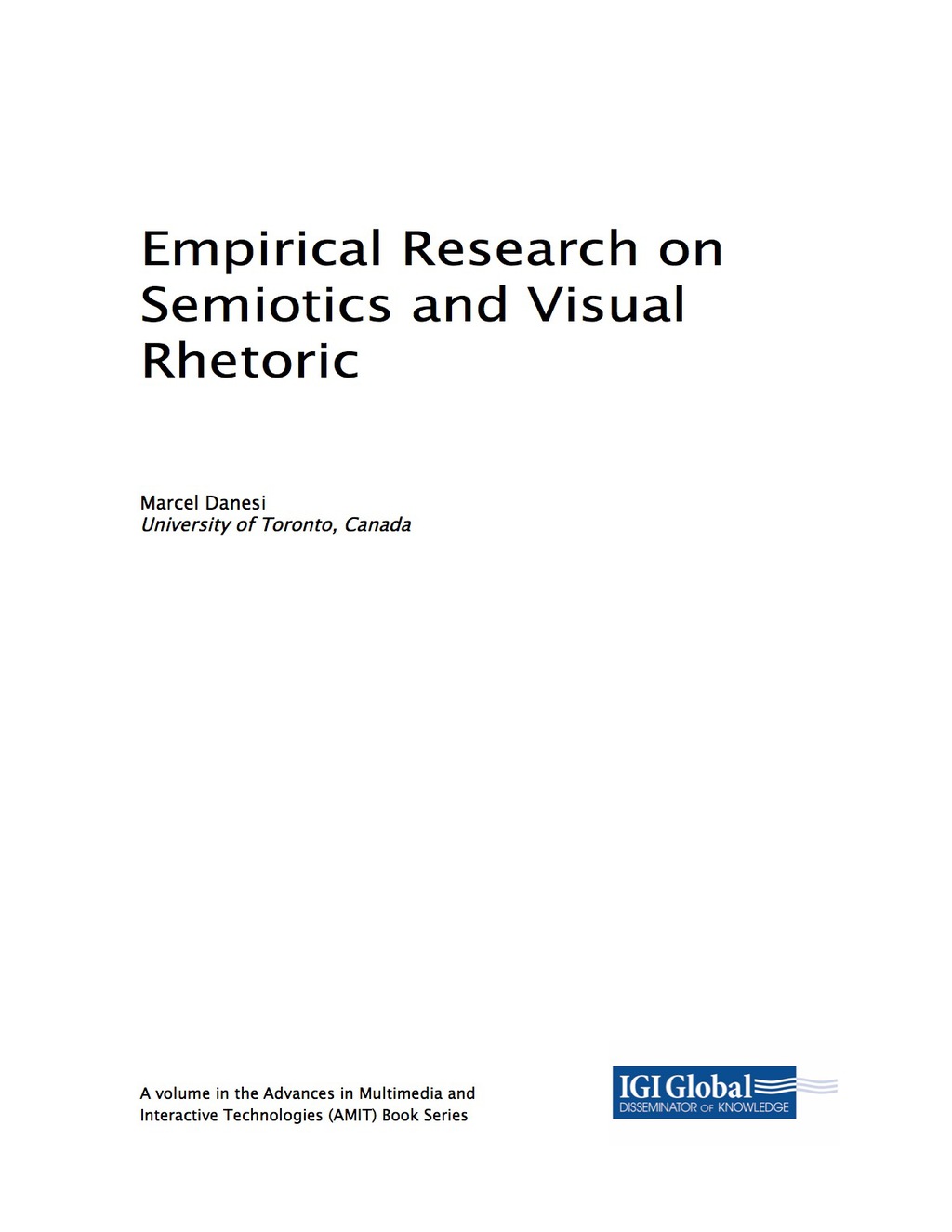 Empirical Research on Semiotics and Visual Rhetoric