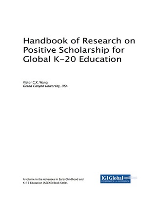 Omslagafbeelding: Handbook of Research on Positive Scholarship for Global K-20 Education 9781522556671