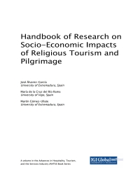 Imagen de portada: Handbook of Research on Socio-Economic Impacts of Religious Tourism and Pilgrimage 9781522557302