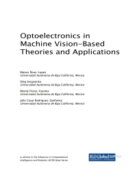 Imagen de portada: Optoelectronics in Machine Vision-Based Theories and Applications 9781522557517
