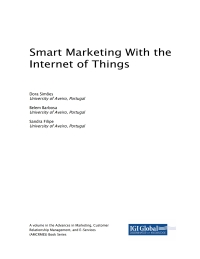 صورة الغلاف: Smart Marketing With the Internet of Things 9781522557630