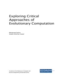 Imagen de portada: Exploring Critical Approaches of Evolutionary Computation 9781522558323