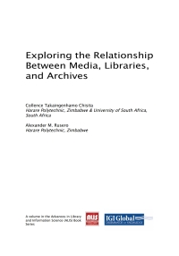 Cover image: Exploring the Relationship Between Media, Libraries, and Archives 9781522558408