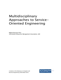 Imagen de portada: Multidisciplinary Approaches to Service-Oriented Engineering 9781522559511