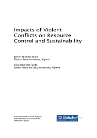 Cover image: Impacts of Violent Conflicts on Resource Control and Sustainability 9781522559870