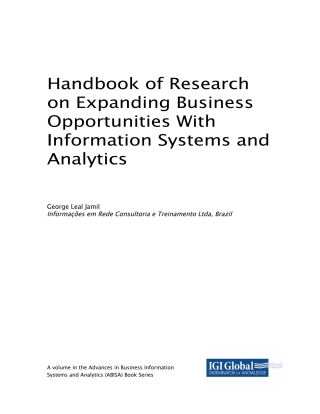 Titelbild: Handbook of Research on Expanding Business Opportunities With Information Systems and Analytics 9781522562252