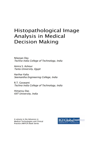 Cover image: Histopathological Image Analysis in Medical Decision Making 9781522563167