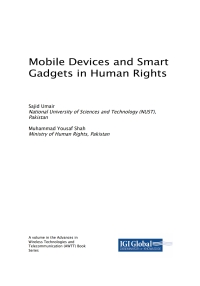 صورة الغلاف: Mobile Devices and Smart Gadgets in Human Rights 9781522569398