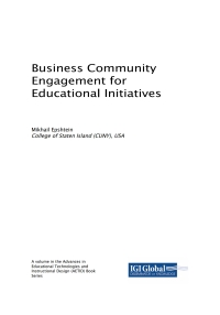 Omslagafbeelding: Business Community Engagement for Educational Initiatives 9781522569510