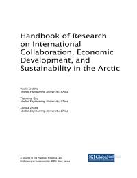 Cover image: Handbook of Research on International Collaboration, Economic Development, and Sustainability in the Arctic 9781522569541