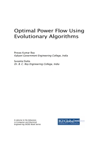 صورة الغلاف: Optimal Power Flow Using Evolutionary Algorithms 9781522569718