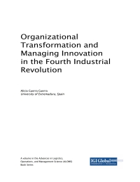 صورة الغلاف: Organizational Transformation and Managing Innovation in the Fourth Industrial Revolution 9781522570745