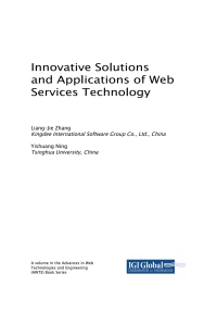 Imagen de portada: Innovative Solutions and Applications of Web Services Technology 9781522572688