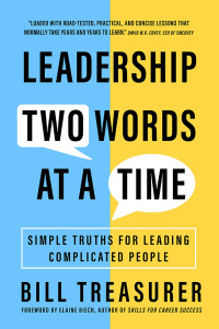 表紙画像: Leadership Two Words at a Time 1st edition 9781523003174