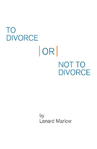 Cover image: To Divorce or Not to Divorce 9781524570804