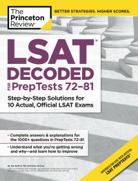 Cover image: LSAT Decoded (PrepTests 72-81) 9781524757793