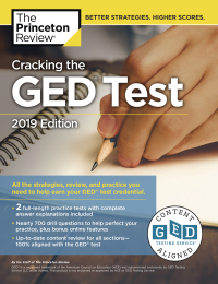 Cover image: Cracking the GED Test with 2 Practice Exams, 2019 Edition 9781524757922