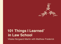 Cover image: 101 Things I Learned® in Law School 9781524762025
