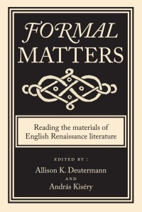 Cover image: Formal matters 1st edition 9780719085536