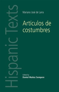 Cover image: Artículos de costumbres 1st edition 9780719097089