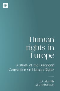 Imagen de portada: Human rights in Europe 9780719058370