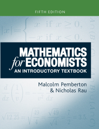 Cover image: Mathematics for economists 9781526173539