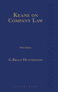 Imagen de portada: Keane on Company Law 5th edition