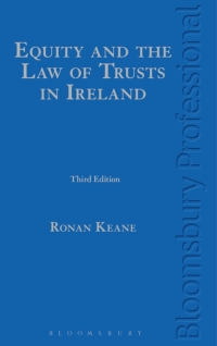 Cover image: Equity and the Law of Trusts in Ireland 3rd edition